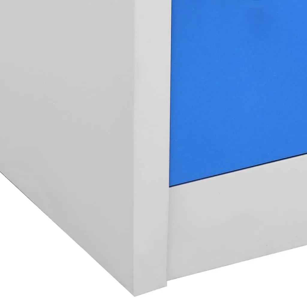 Steel Blue Modern Locker Cabinet for Secure Storage