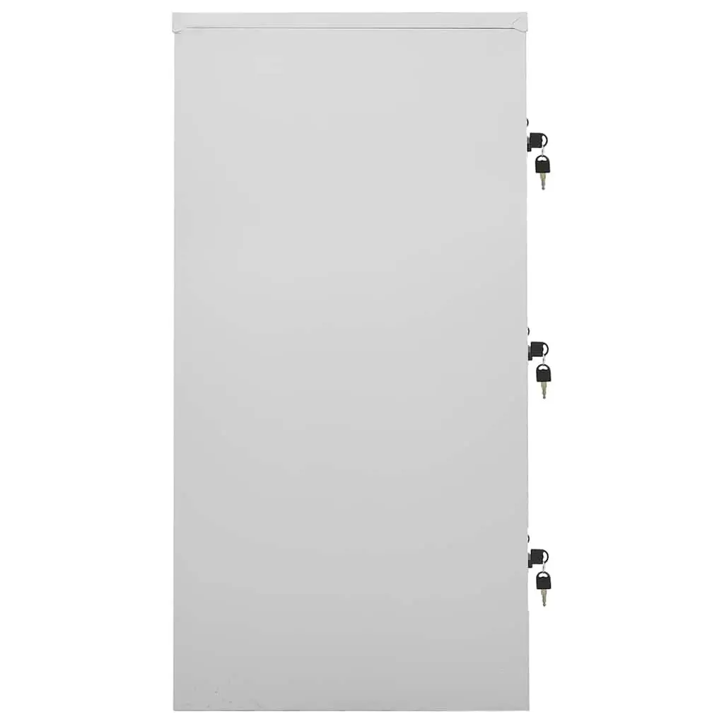 Locker Cabinet Steel 92.5cm Blue Grey