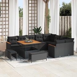 High-Quality Modular Garden Sofa Set with Cushions 12 Pieces