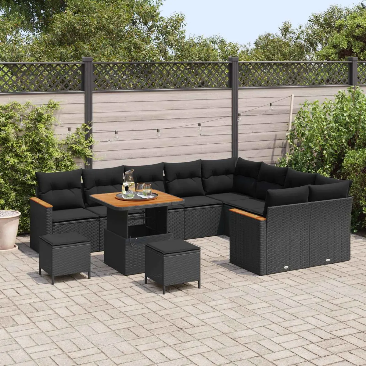 Modular Garden Sofa Set 12 Pieces
