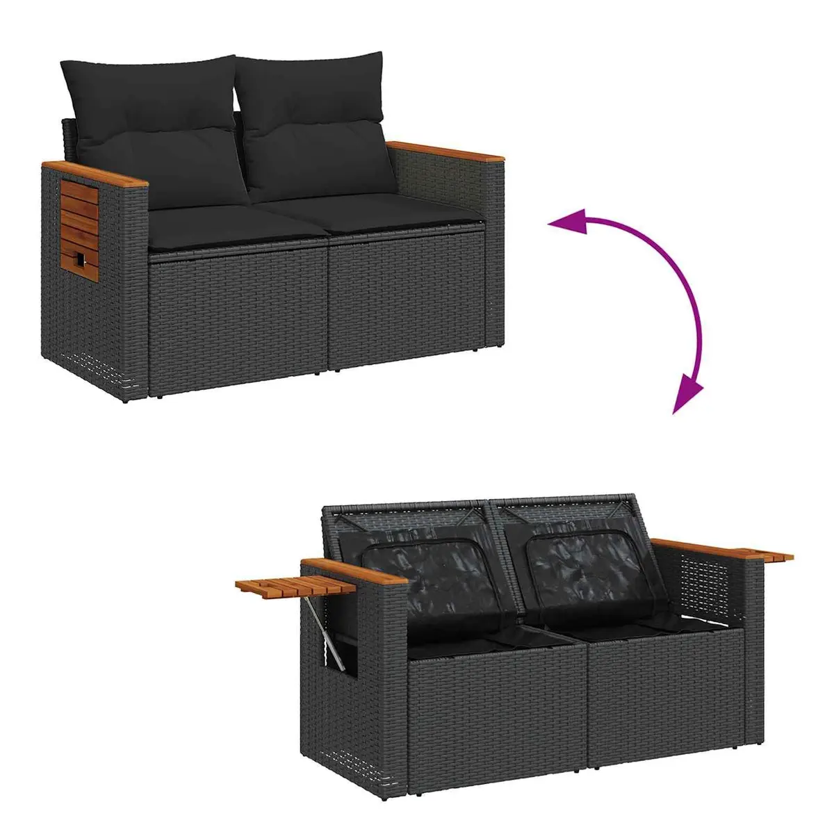 11-Piece Modular Outdoor Garden Sofa Set