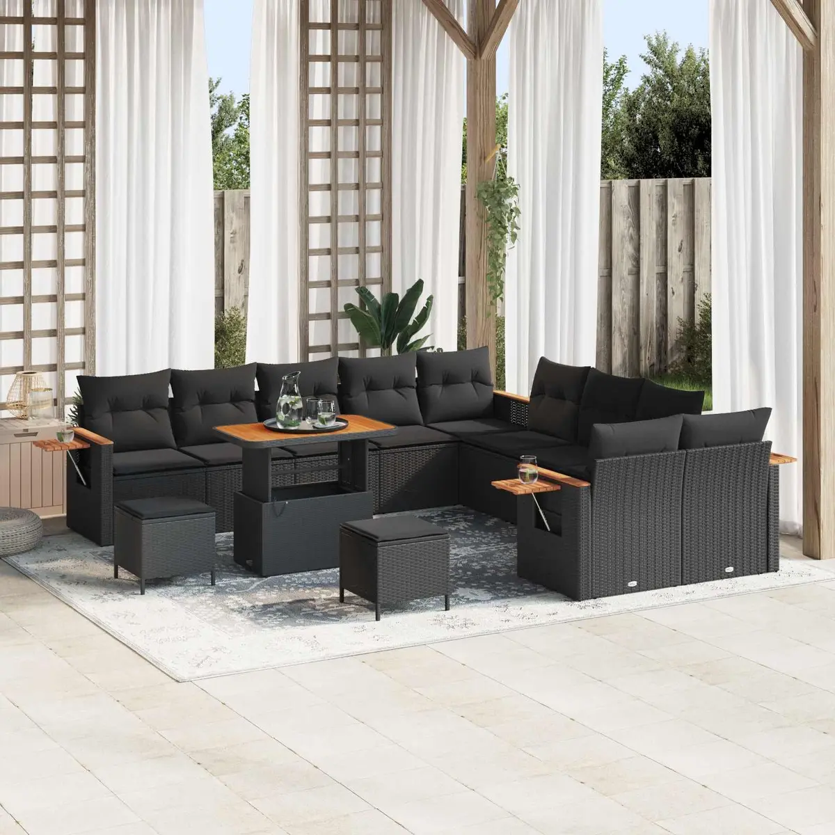 Modular Garden Sofa Set 17pcs Outdoor Seating