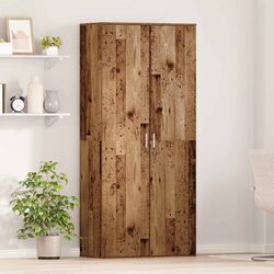 Elegant Highboard Storage Cabinet in Brown Engineered Wood