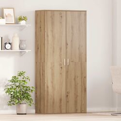 Engineered Wood Highboard Storage Cabinet 80 x 39 x 178 cm