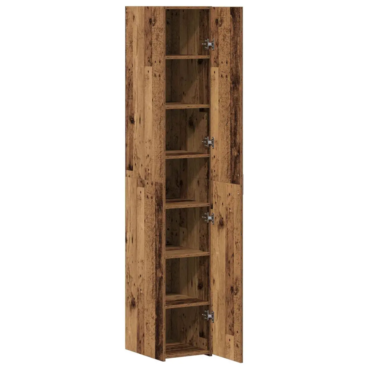 Highboard Old Wood Sideboard Buffet Storage Cabinet 30 x 42.5 x 185 cm Brown