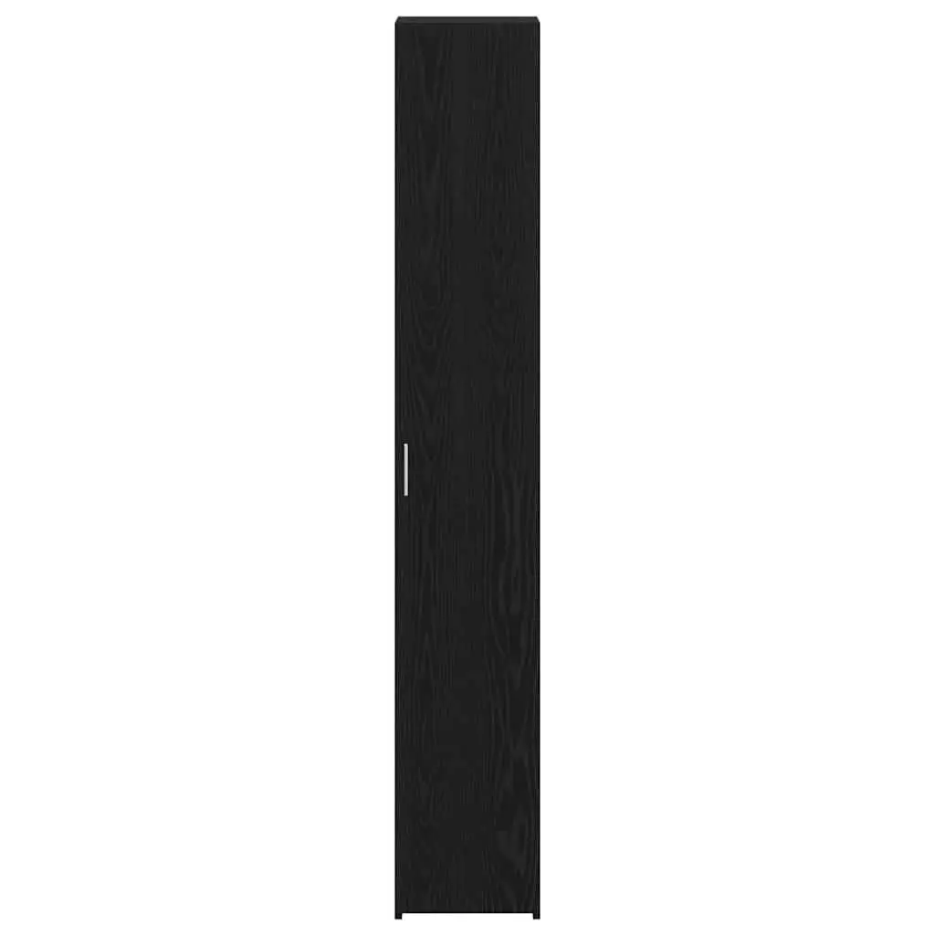 Highboard Engineered Wood 30 W x 42.5 D x 185 H cm Black