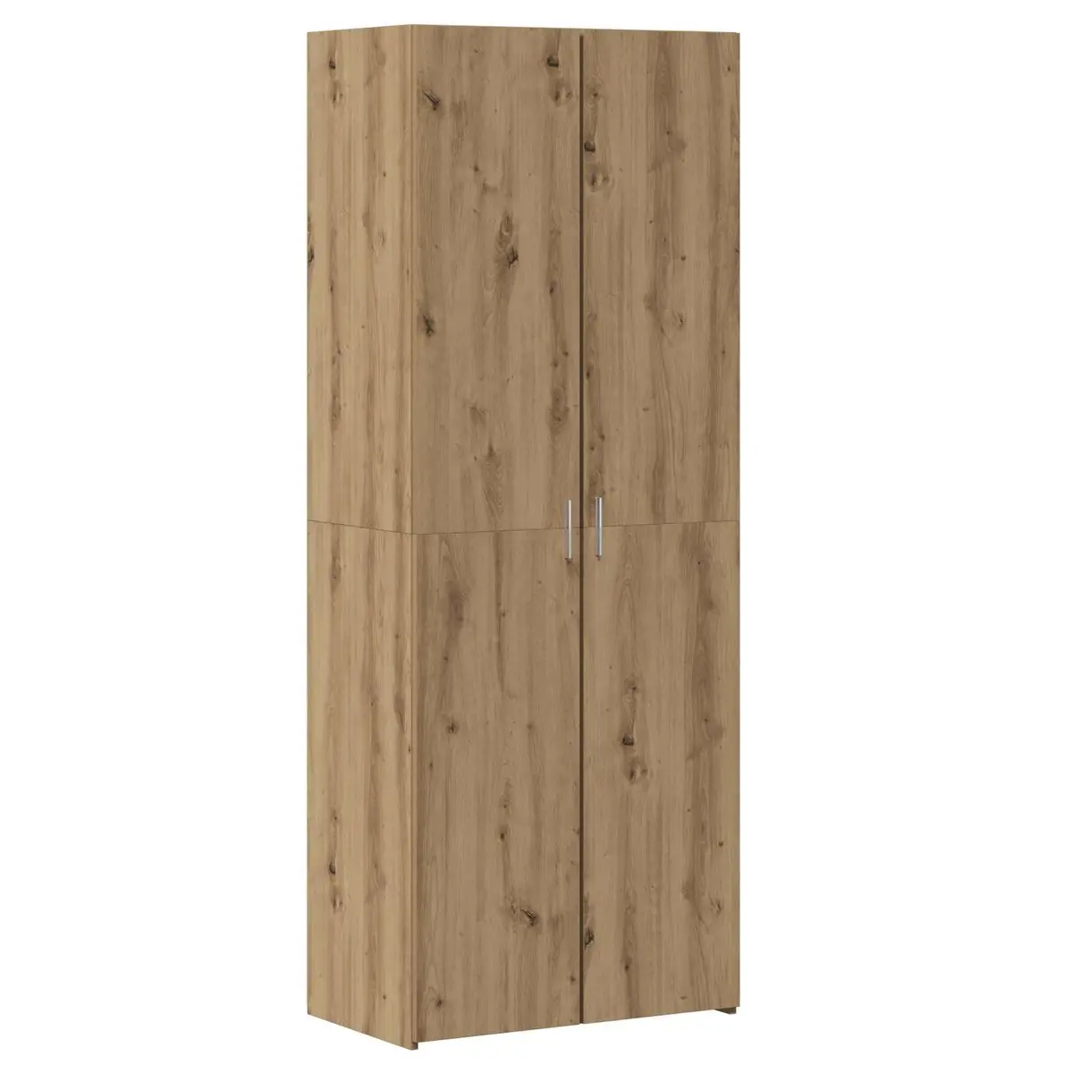 Brown Engineered Wood Highboard Storage Cabinet