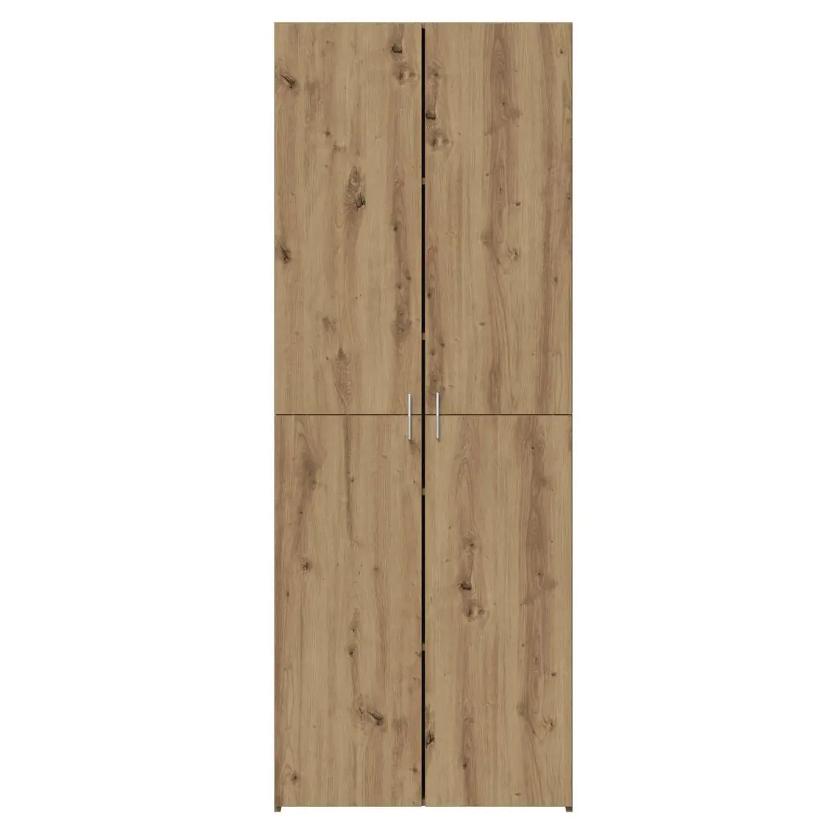 Brown Engineered Wood Highboard Storage Cabinet