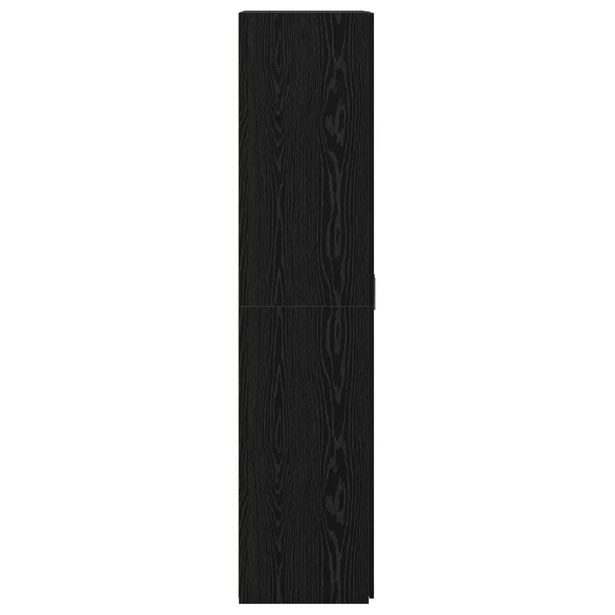 Black Engineered Wood Highboard Storage Cabinet Modern Living Room Dining
