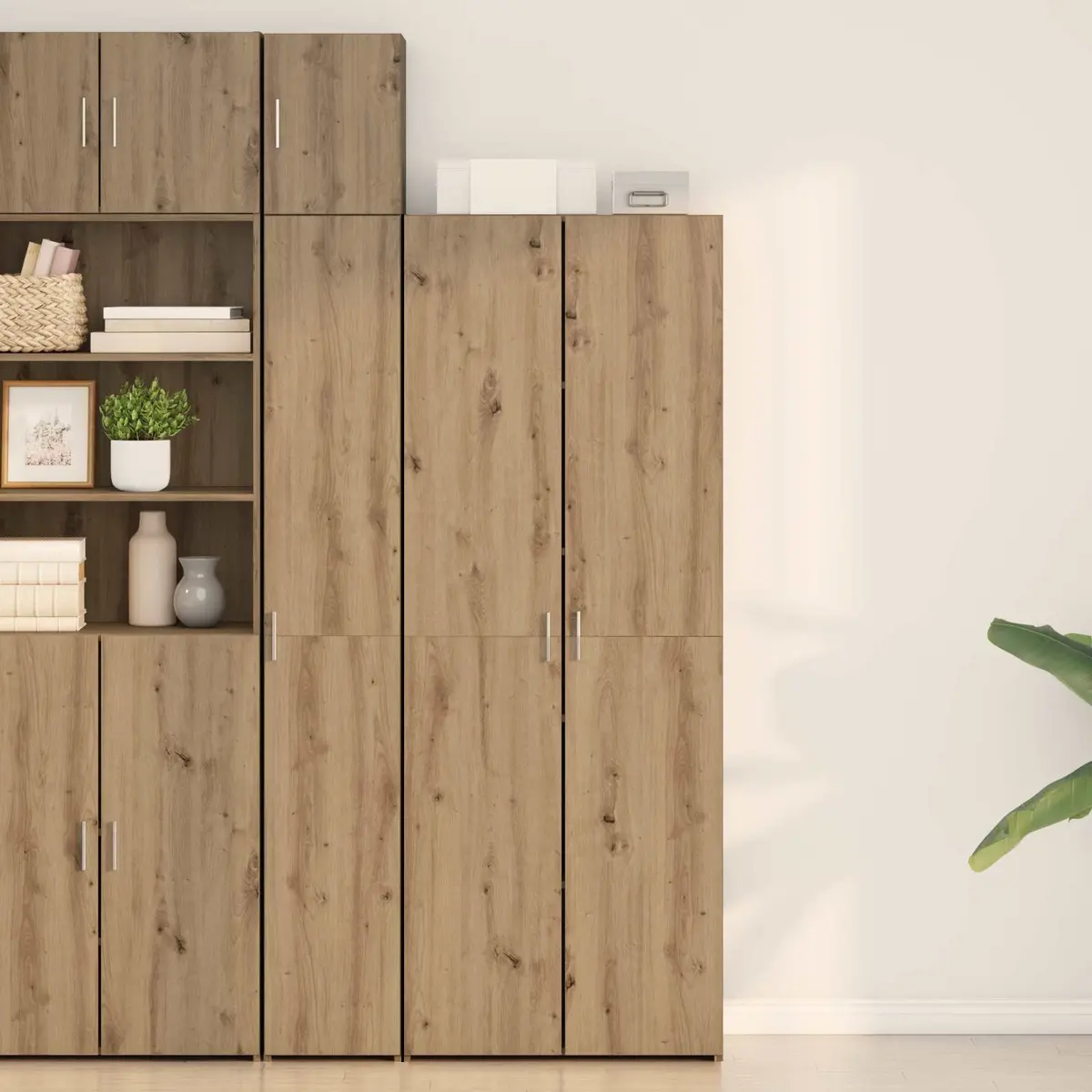 Rustic Wooden Highboard Buffet Cabinet 70cm