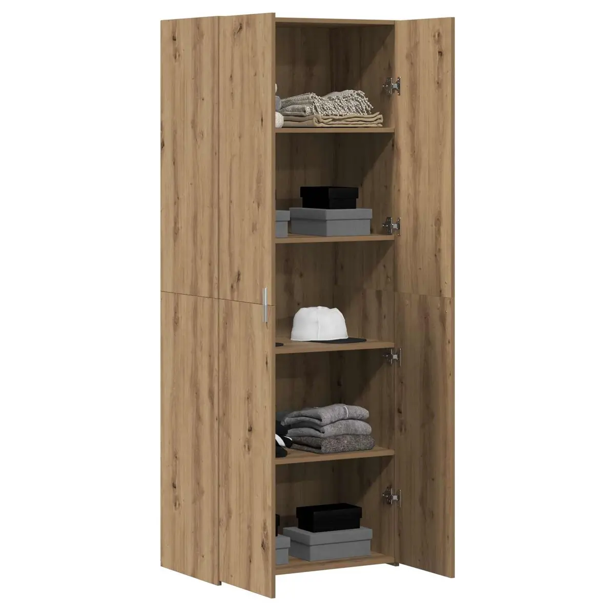 Rustic Wooden Highboard Buffet Cabinet 70cm