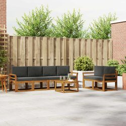 Durable 7-Piece Outdoor Sectional Sofa Set with Cushions