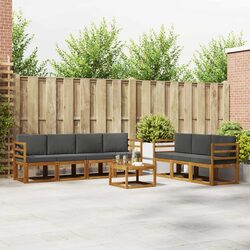 8-Piece Outdoor Sofa Set in Solid Acacia Wood