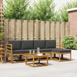 High-Quality 6-Piece Outdoor Sectional Sofa Set with Cushions