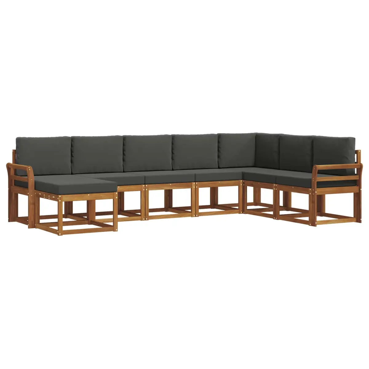 8-Piece Outdoor Sofa Set with Cushions