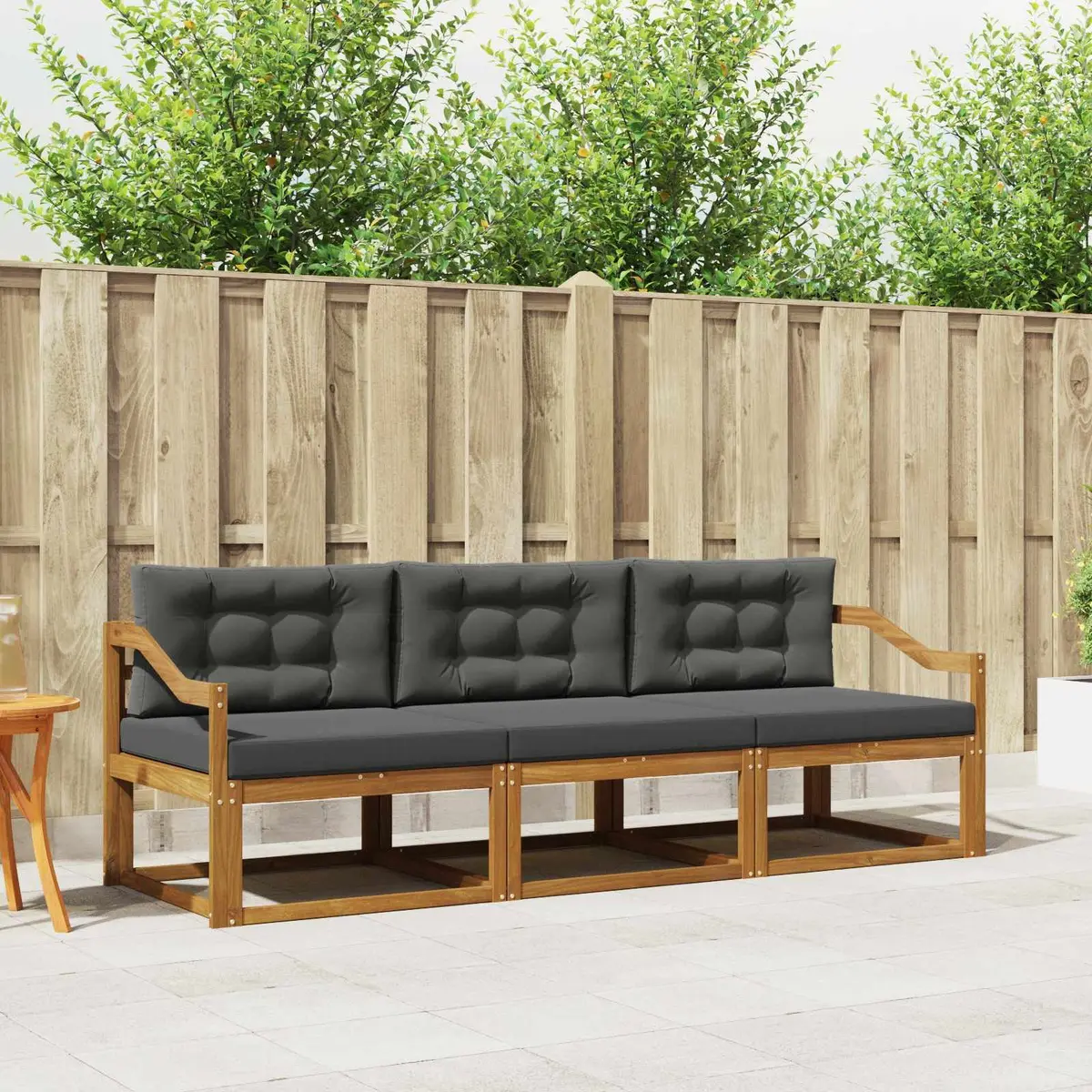 3-Piece Modular Outdoor Sofa Set for Gardens and Patios