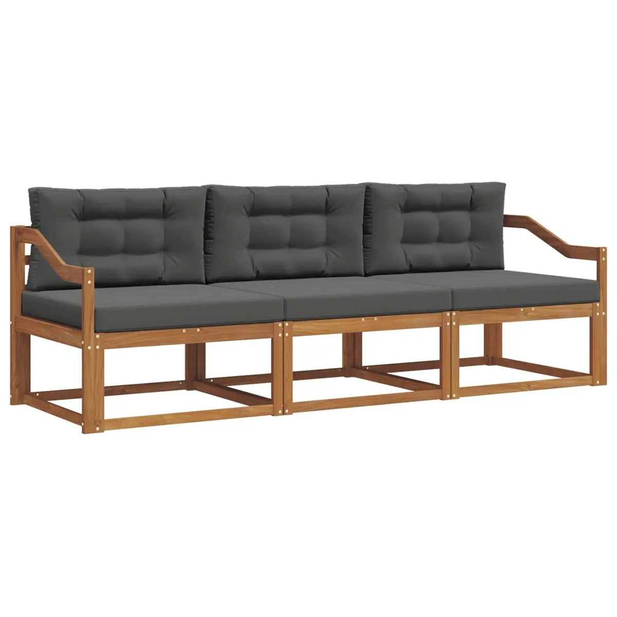 3-Piece Modular Outdoor Sofa Set for Gardens and Patios