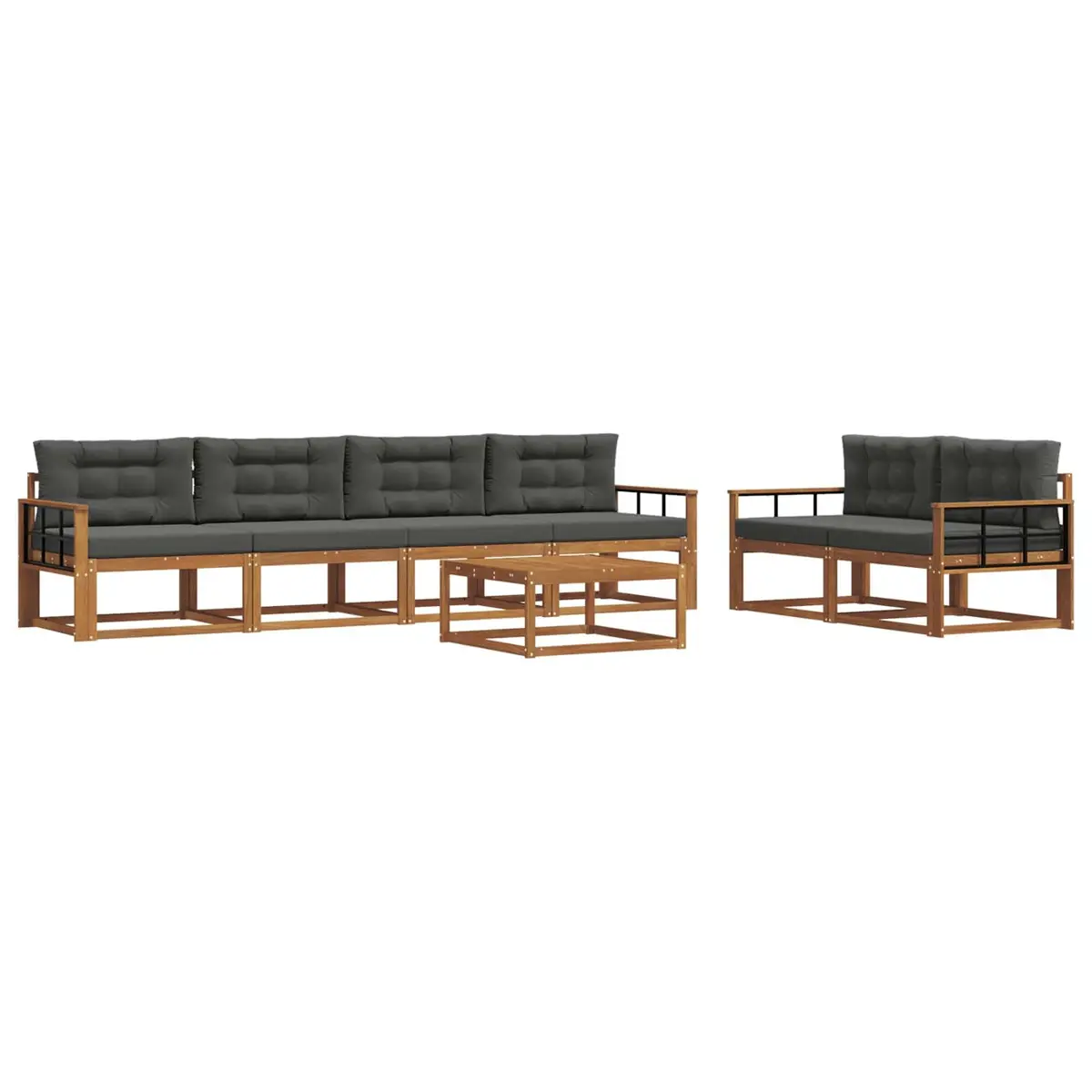 7-Piece Modular Outdoor Sectional Sofa Set