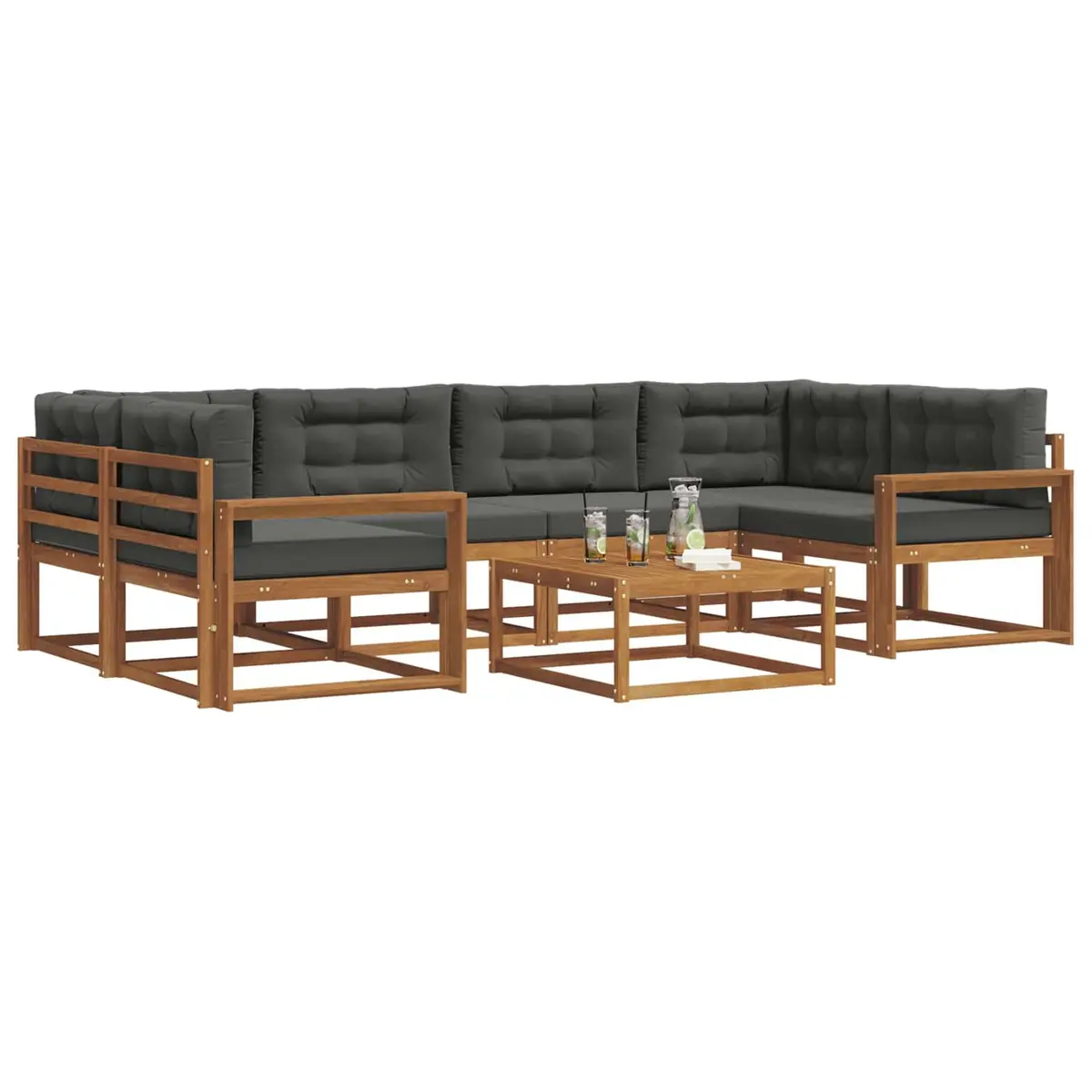 7-Piece Sectional Sofa Set for Outdoor Living Spaces