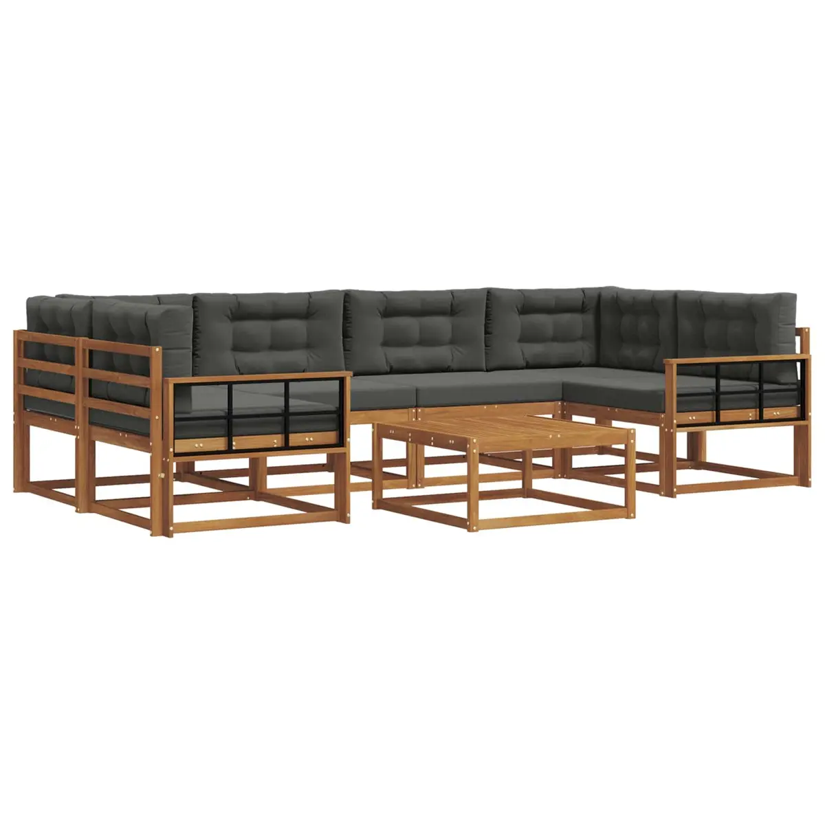 7-Piece Modular Outdoor Sofa Set for Patio & Garden