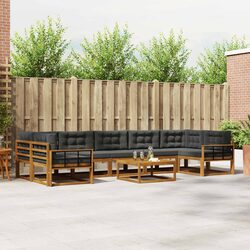 Durable 8-Piece Outdoor Sectional Sofa Set for Patios