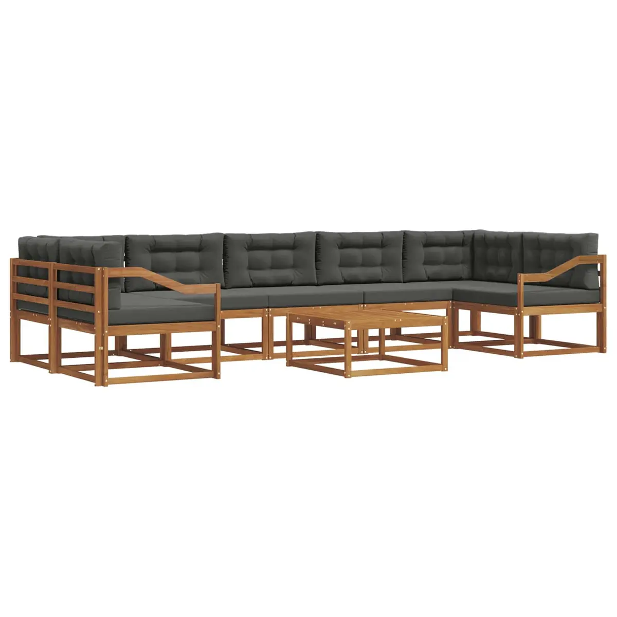 Outdoor Sectional Sofa Set 8 Pieces Modular Patio Lounge Garden Furniture