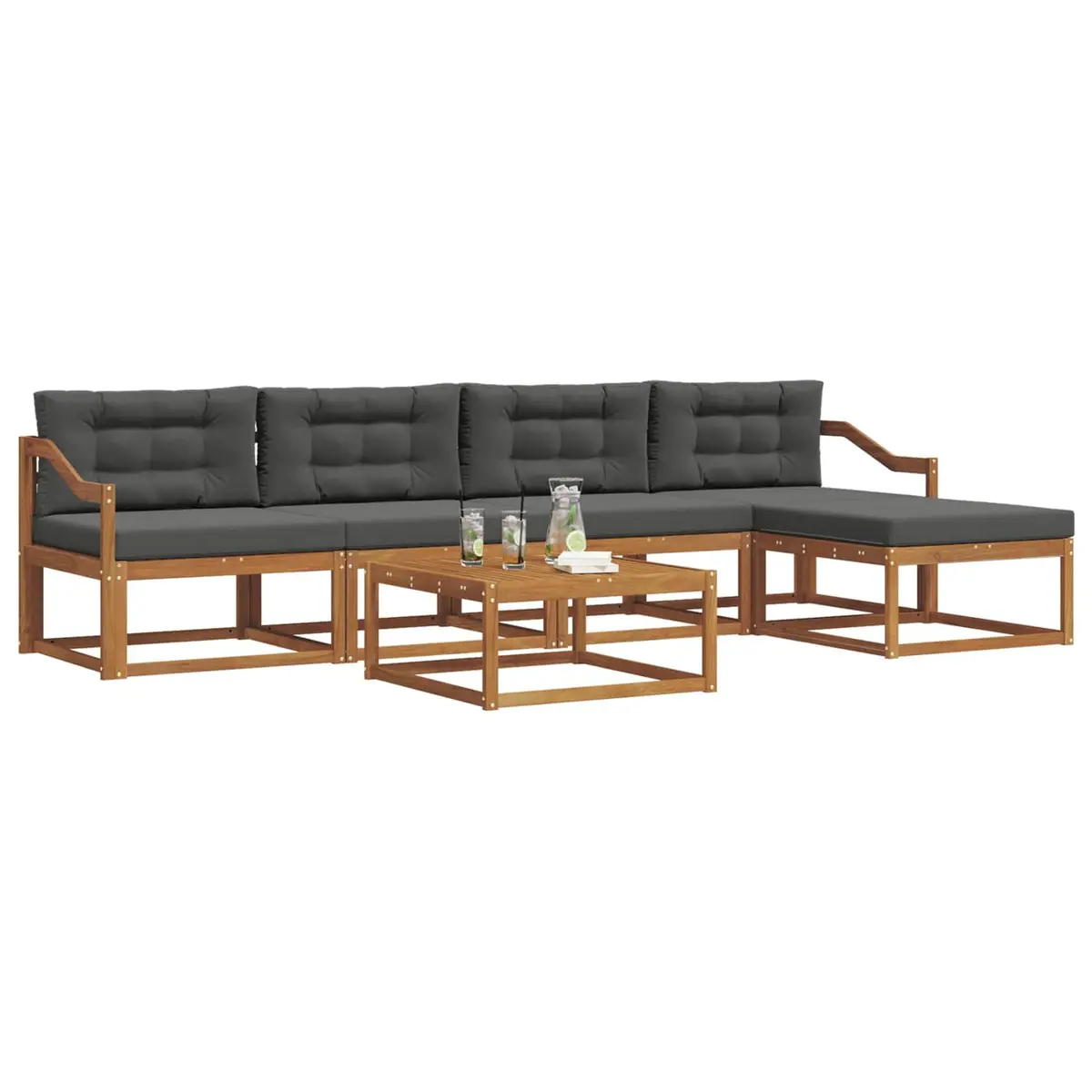 6-Piece Outdoor Sectional Sofa Set