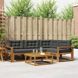 High-Quality Modular 5-Piece Outdoor Sofa Set in Brown