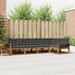 Stylish 5-Piece Outdoor Sectional Sofa Set with Cushions