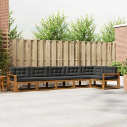 Stylish 6-Piece Modular Outdoor Sectional Sofa Set
