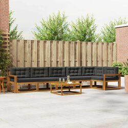 Outdoor Sectional Sofa Set 7 Piece Garden Patio Furniture Modular Lounge with