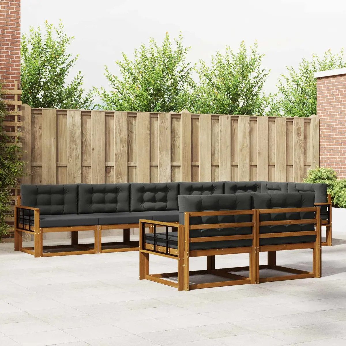 8-Piece Outdoor Sectional Sofa Set for Relaxation