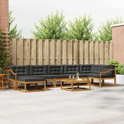 8-Piece Outdoor Sectional Sofa Set with Armrests
