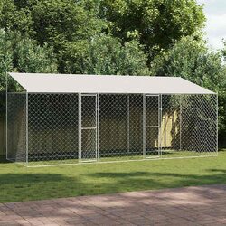 Premium Outdoor Dog Cage with Roof for Large Breeds