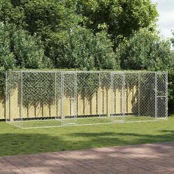 Galvanised Steel Large Breed Dog Cage for Outdoor Use 600 x 200 x 200 cm
