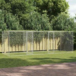 Large Breed Dog Kennel Run in Galvanised Steel