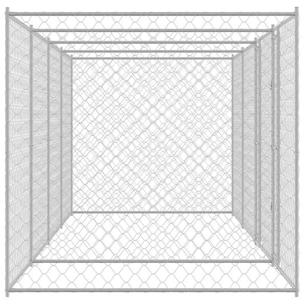 Large Breed Dog Kennel Run in Galvanised Steel