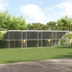 Durable 4-Piece Dog Kennel with Galvanised Steel Frame