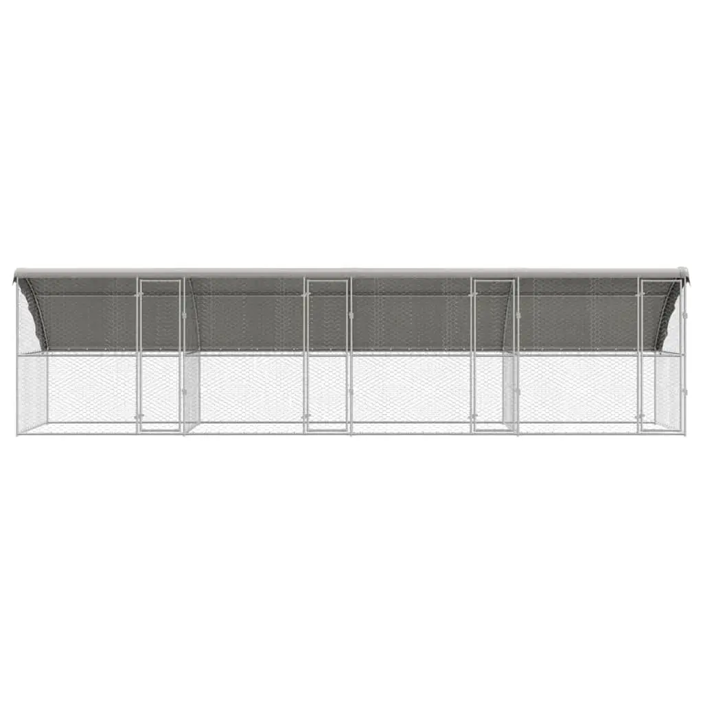 4-Piece Dog Kennel with Galvanised Steel Frame