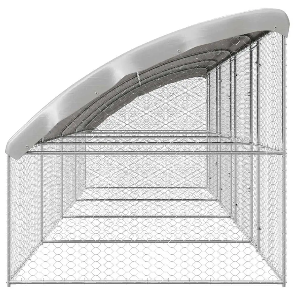 4-Piece Dog Kennel with Galvanised Steel Frame