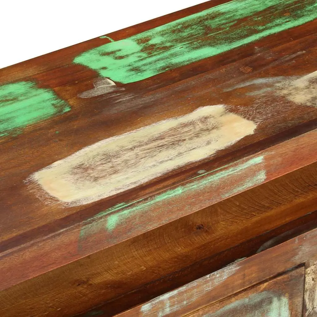 Multicolour TV Cabinet Made from Reclaimed Wood 110x30x40 cm