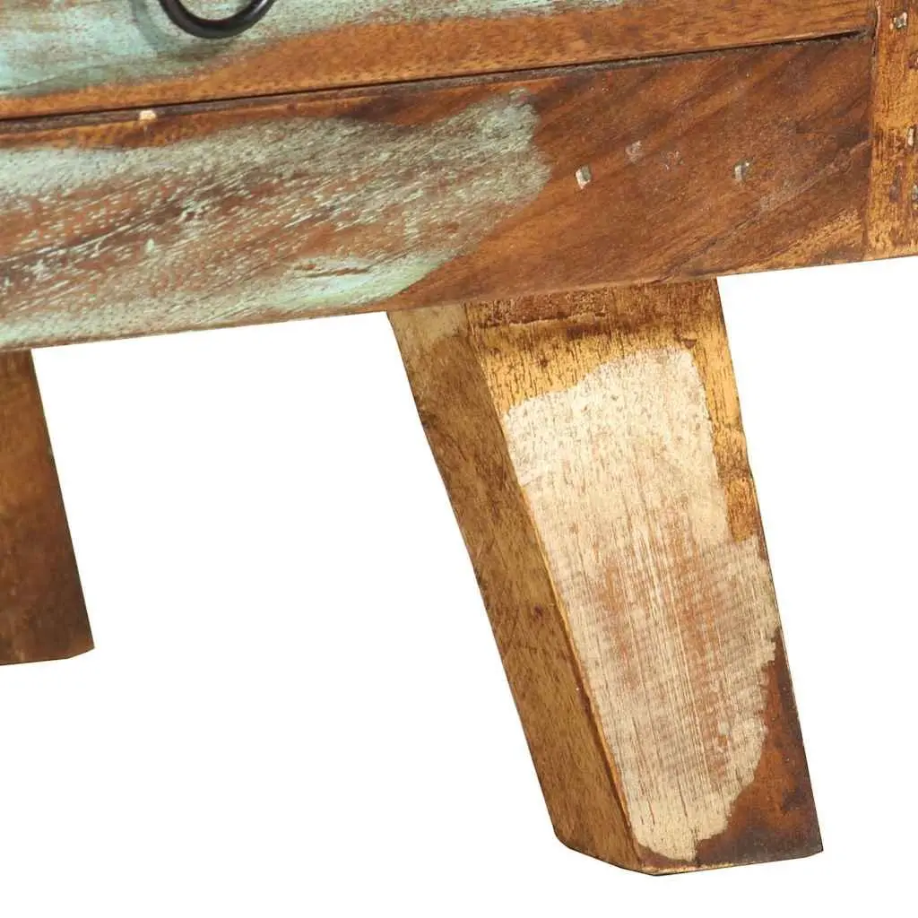 Multicolour TV Cabinet Made from Reclaimed Wood 110x30x40 cm