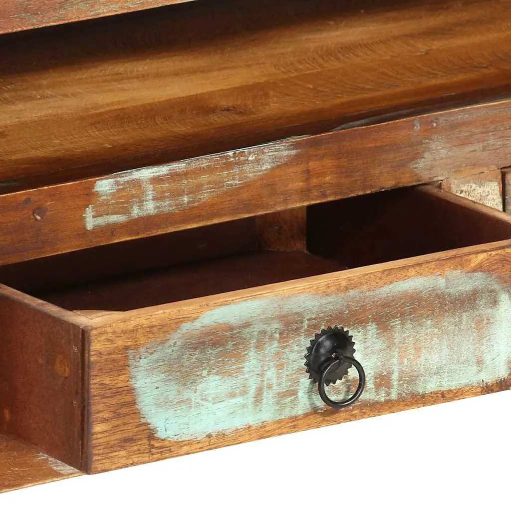 Multicolour TV Cabinet Made from Reclaimed Wood 110x30x40 cm