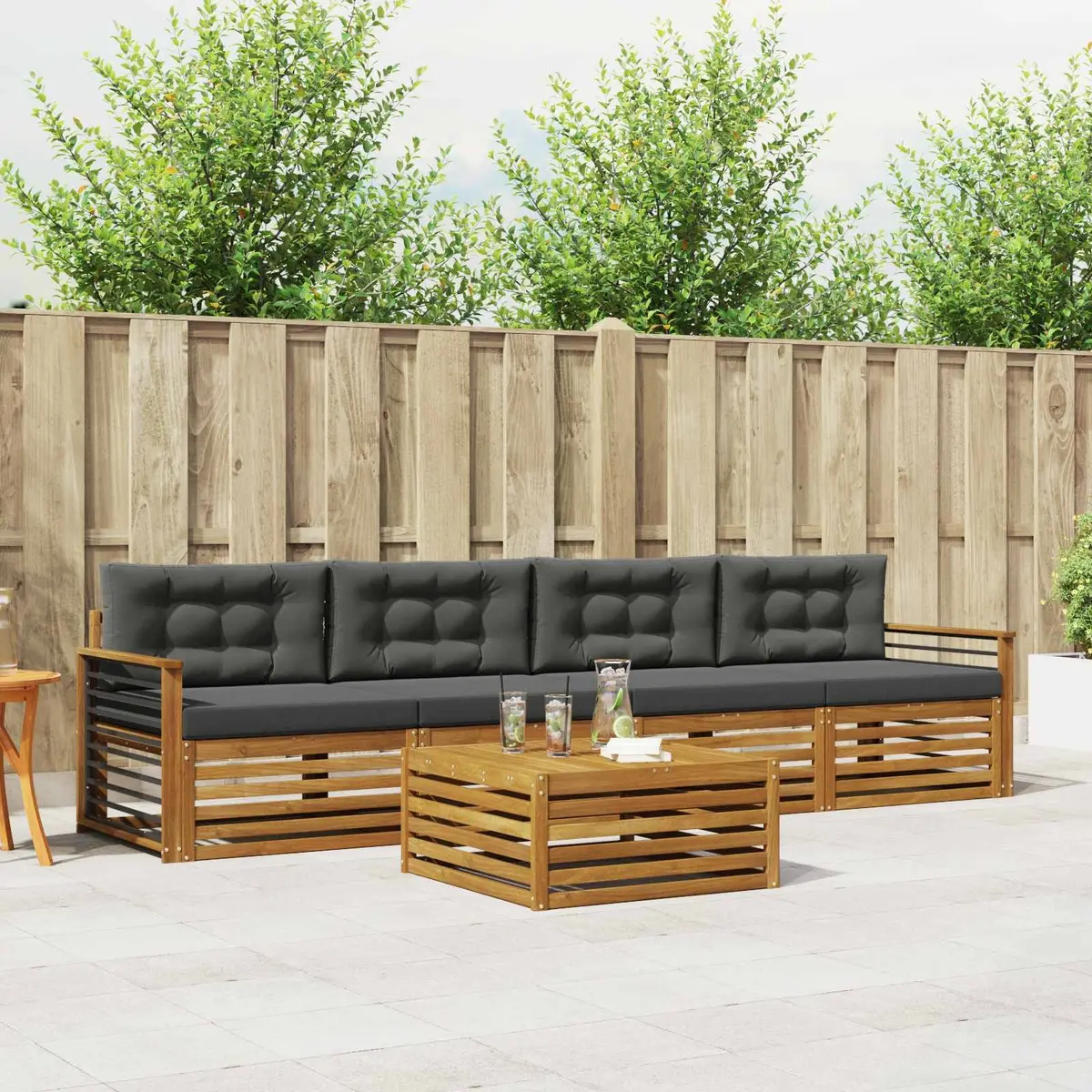 5-Piece Outdoor Sofa Set for Garden Spaces