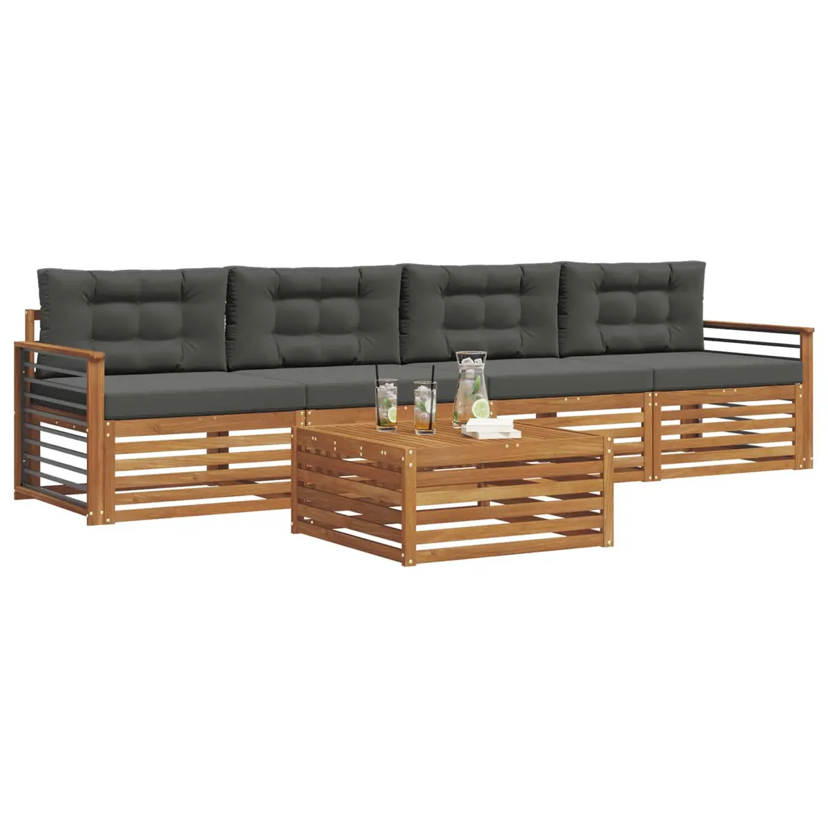 5-Piece Outdoor Sofa Set for Garden Spaces