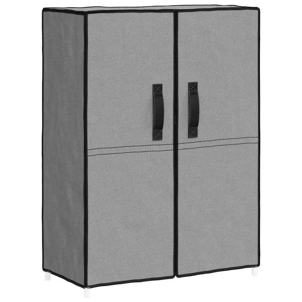 Shoe Cabinet Steel Frame 5-Tier Grey Non-Woven Fabric Storage Organiser Rack