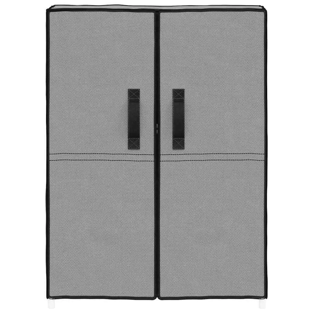 Shoe Cabinet Steel Frame 5-Tier Grey Non-Woven Fabric Storage Organiser Rack