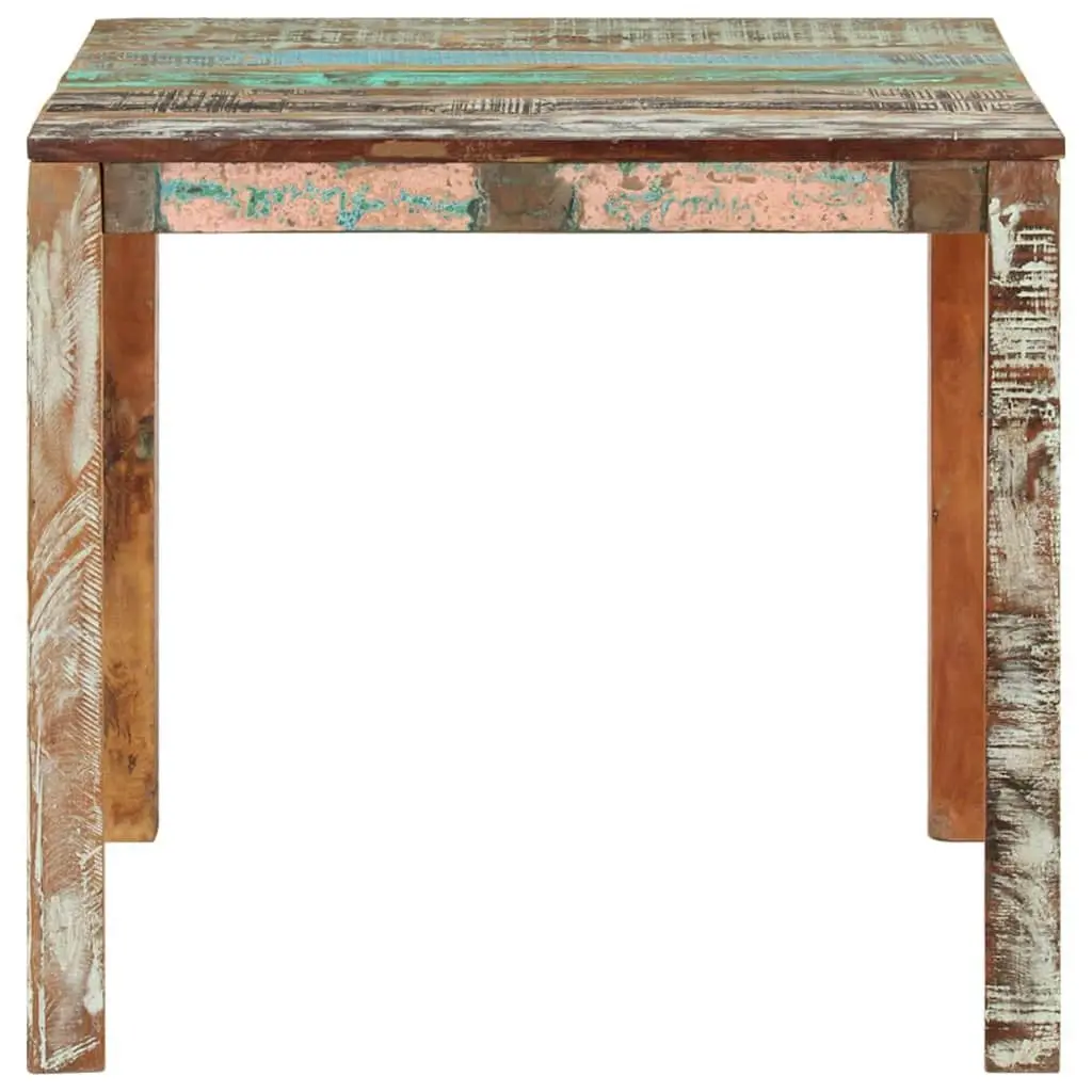 Dining Table 82x80x76 cm Handmade Solid Reclaimed Wood Rustic Kitchen Furniture
