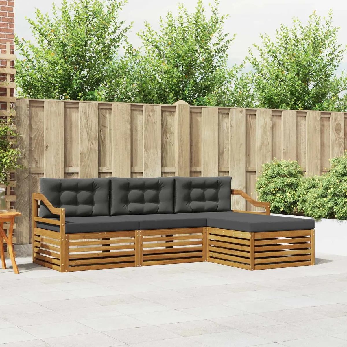 Modular Outdoor Sofa Set in Anthracite