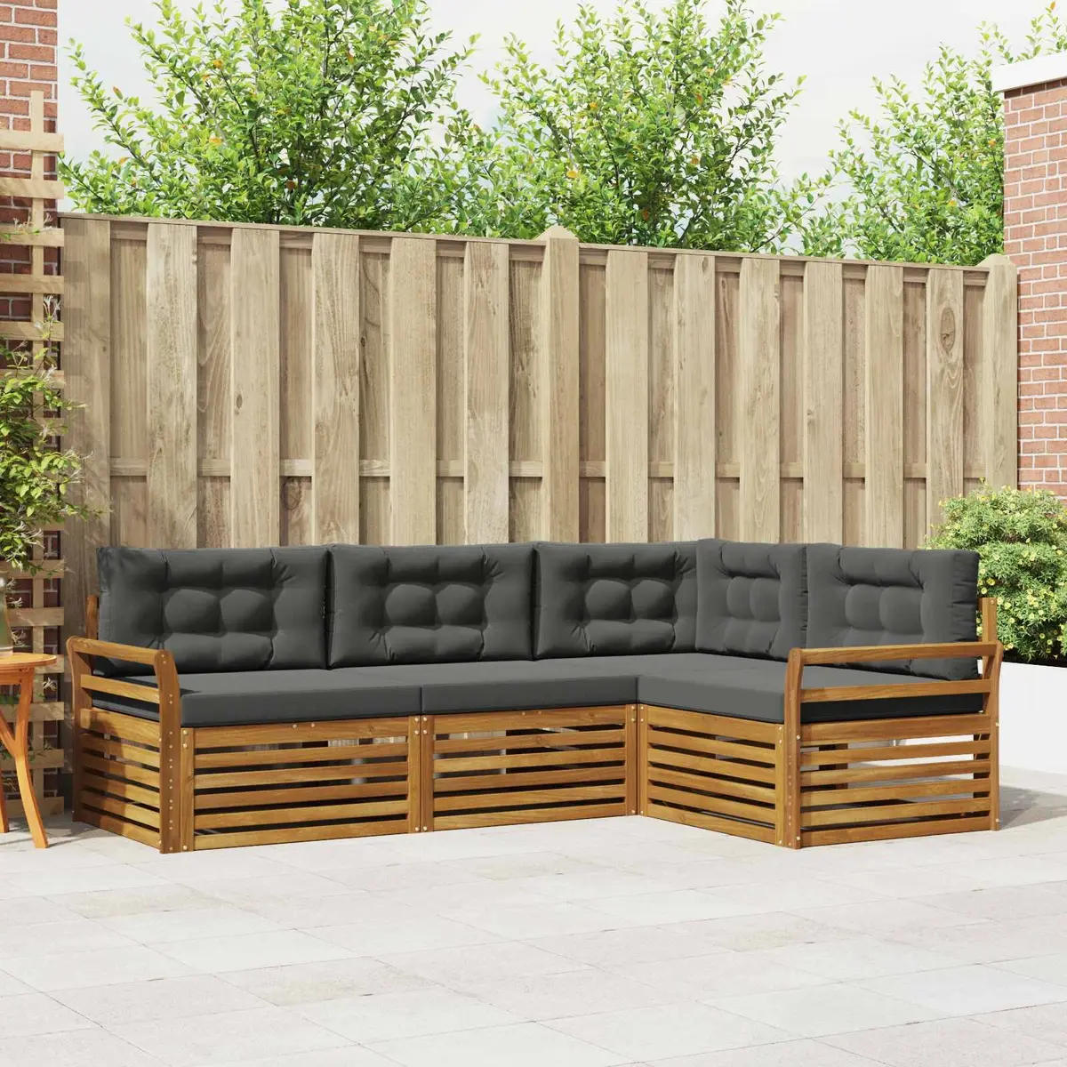 4-Piece Outdoor Sofa Set with Cushions